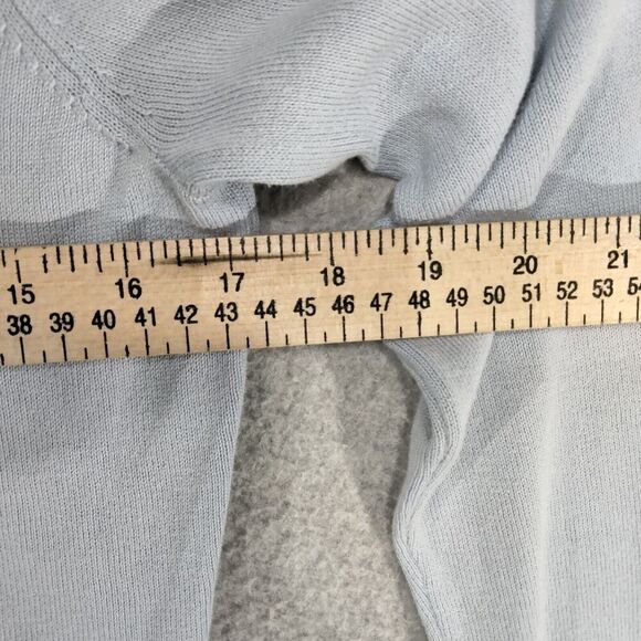 Brooks Brothers 346 Cardigan Sweater Wmns Small Supima Cotton Light Blue Black - Picture 6 of 11